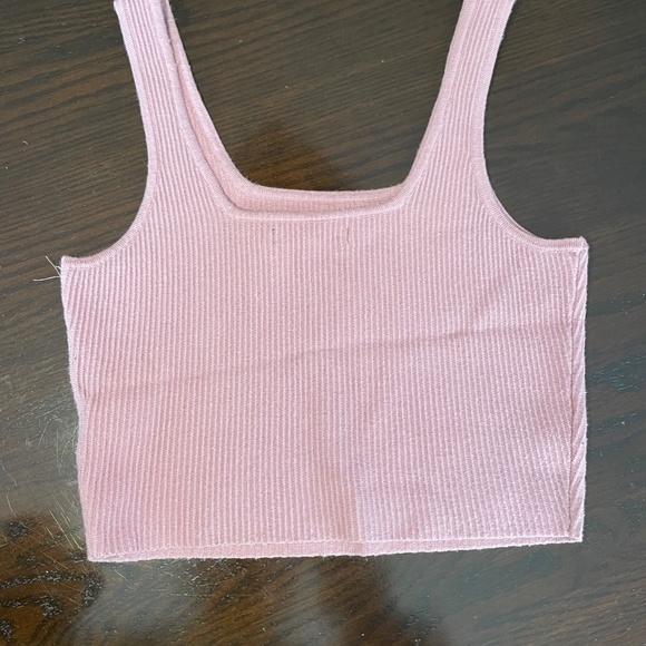 Dusty Rose Ribbed Tank - Picture 3 of 3